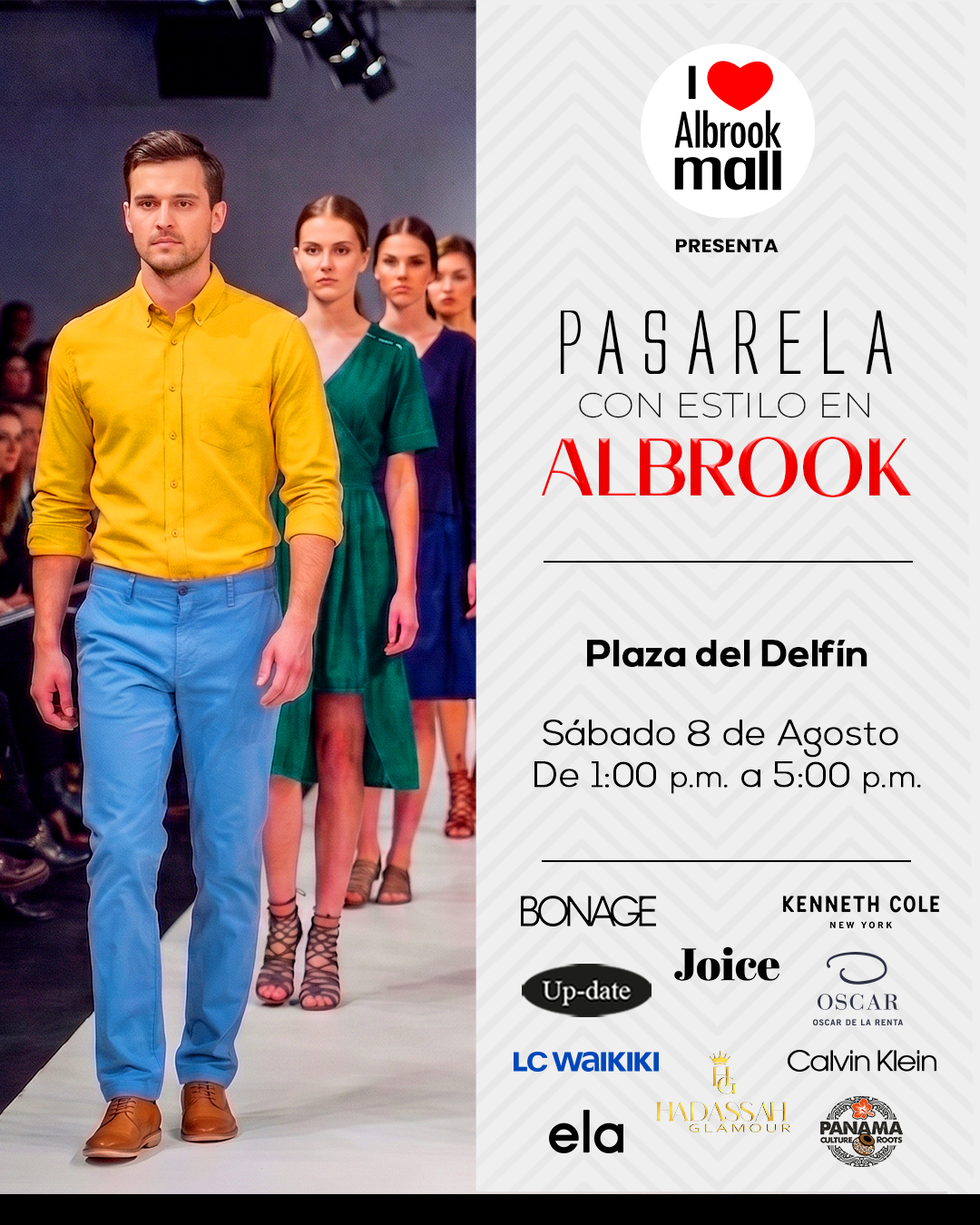 PASARELA CON ESTILO EN ALBROOK MALL