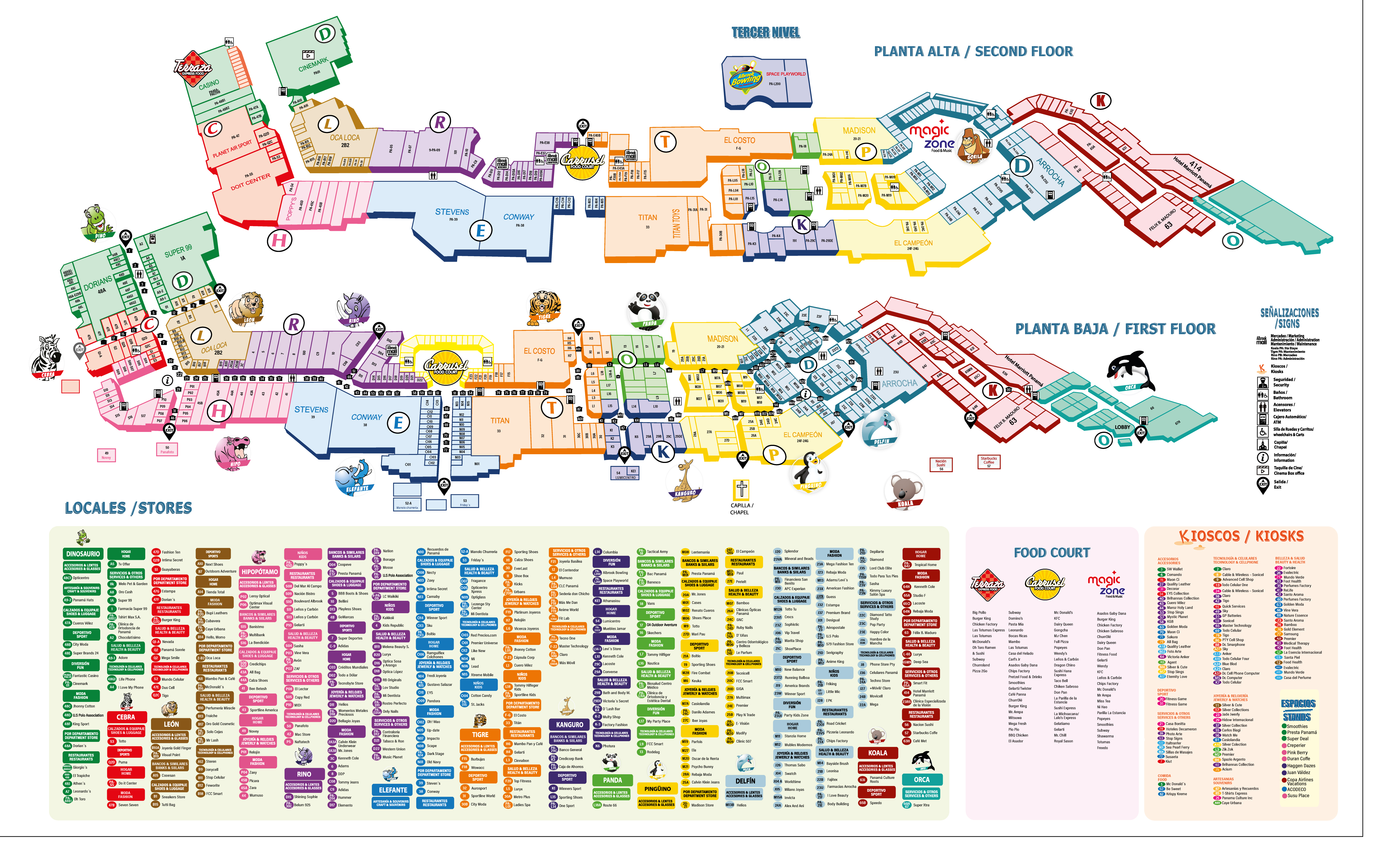 semilla hierro editorial Mapa - Albrook Mall