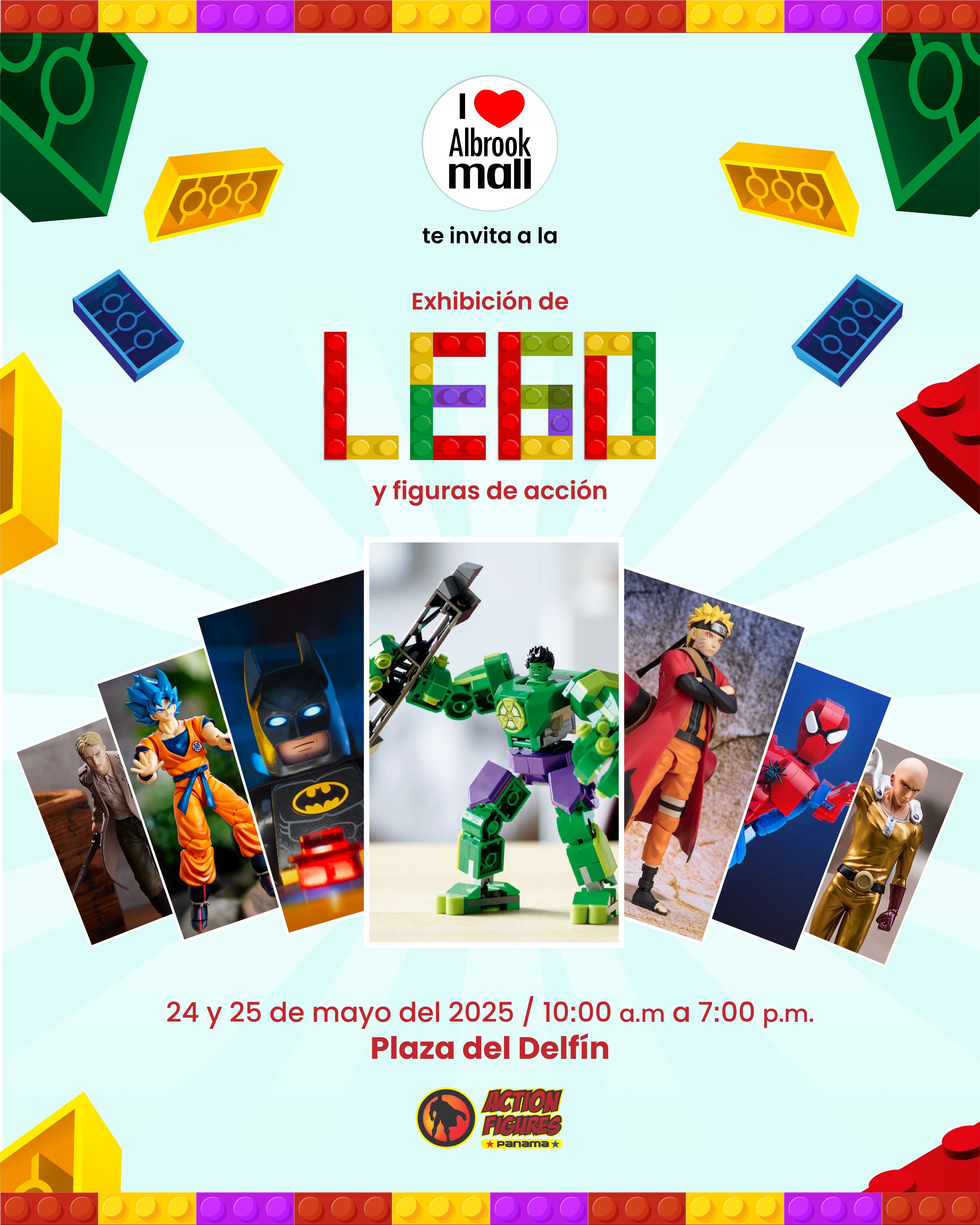 Exhibición de Lego y Figuras de Acción 2025