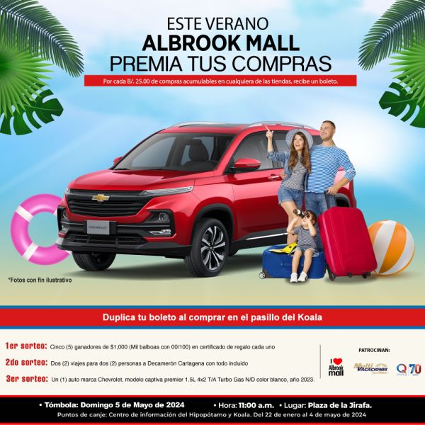 TÓMBOLA ALBROOK MALL PREMIA TUS COMPRAS