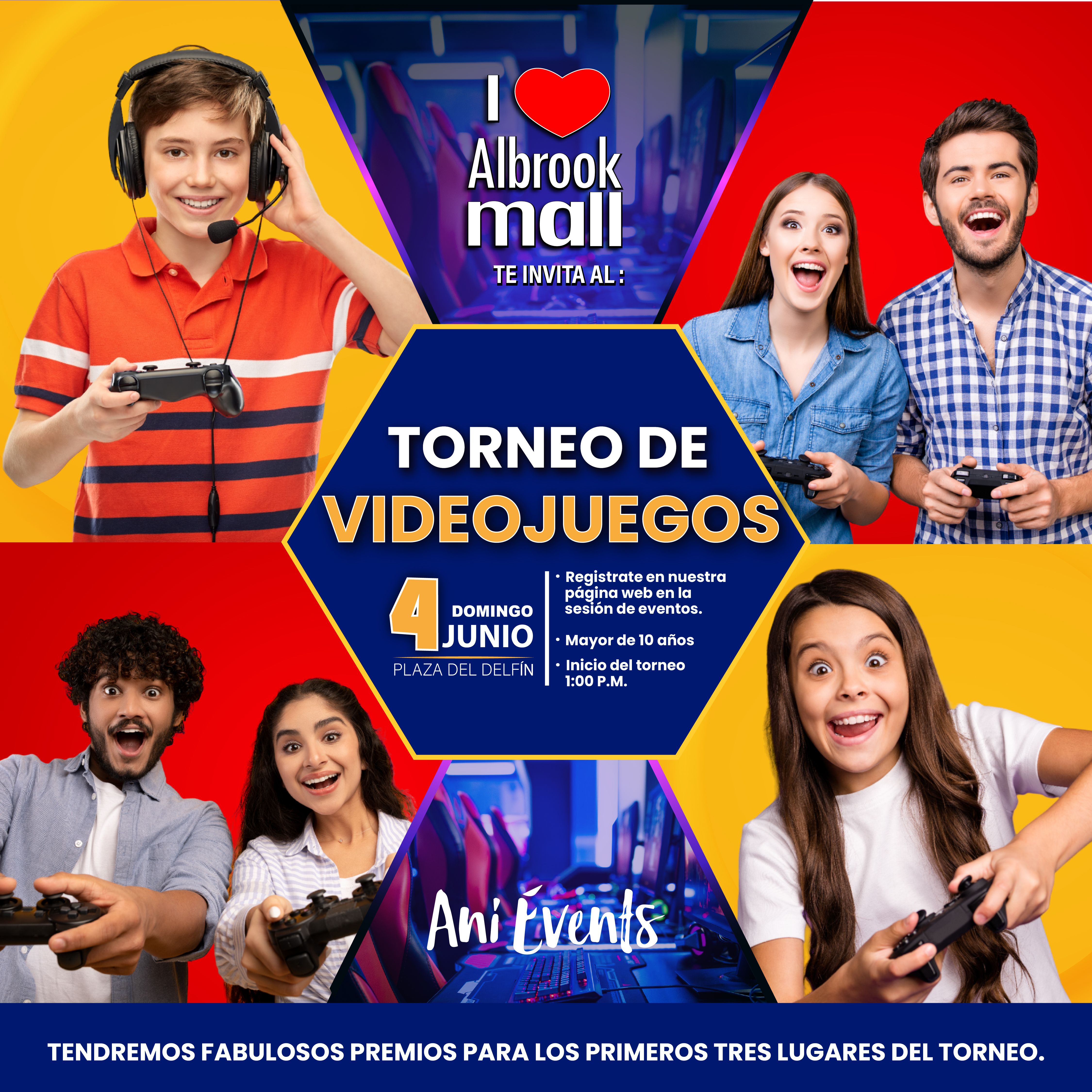 TORNEO DE VIDEO JUEGOS ALBROOK MALL 2023